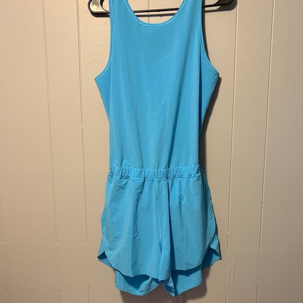 Lululemon Open-Back Running Romper 3" KYBL Kayak Blue